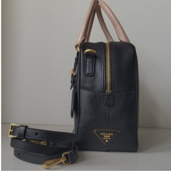 PRADA Saffiano Lux Square Satchel and Crossbody Bag - Picture 11 of 11